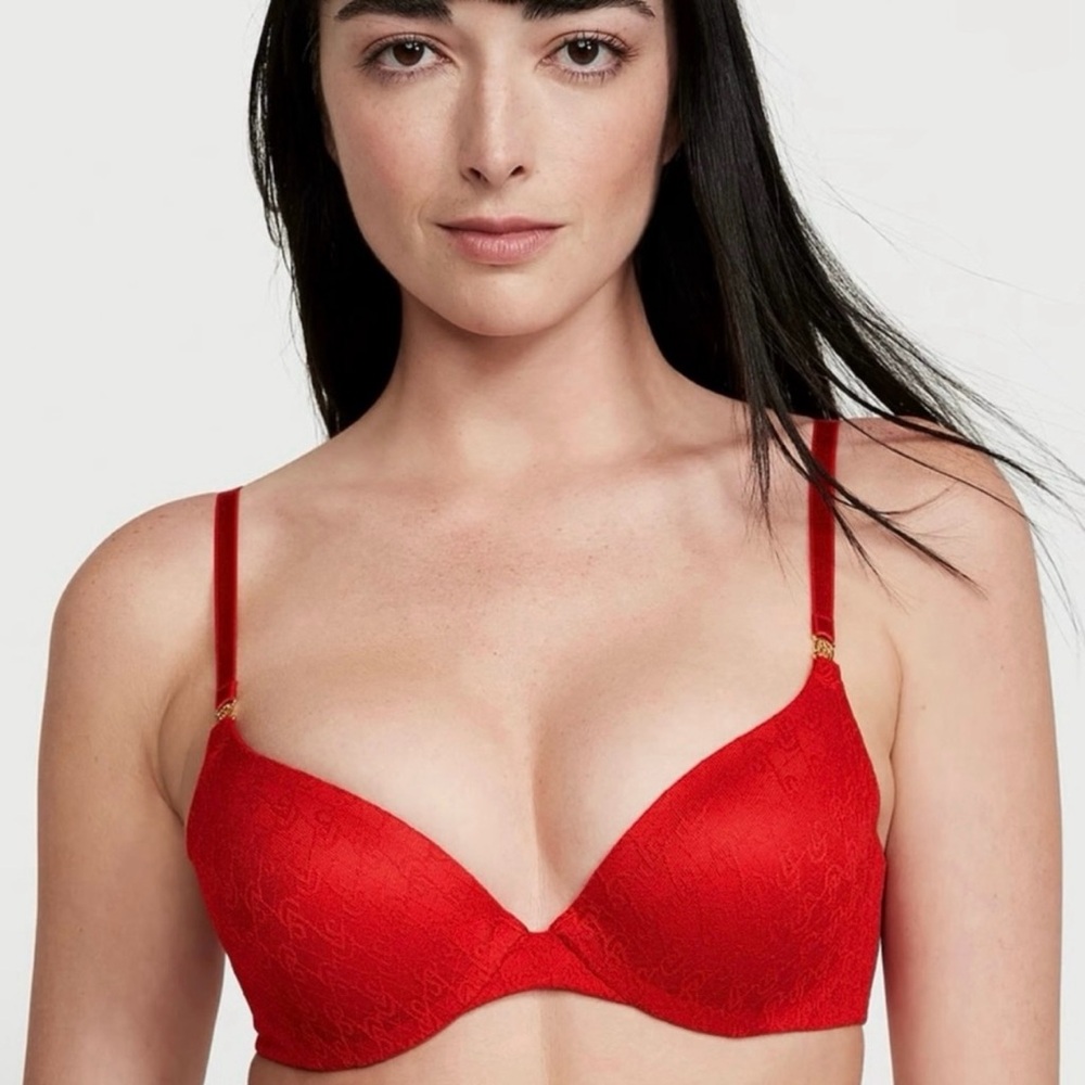 NWT Icon by Victoria's Secret Push-Up Demi Bra - Lipstick